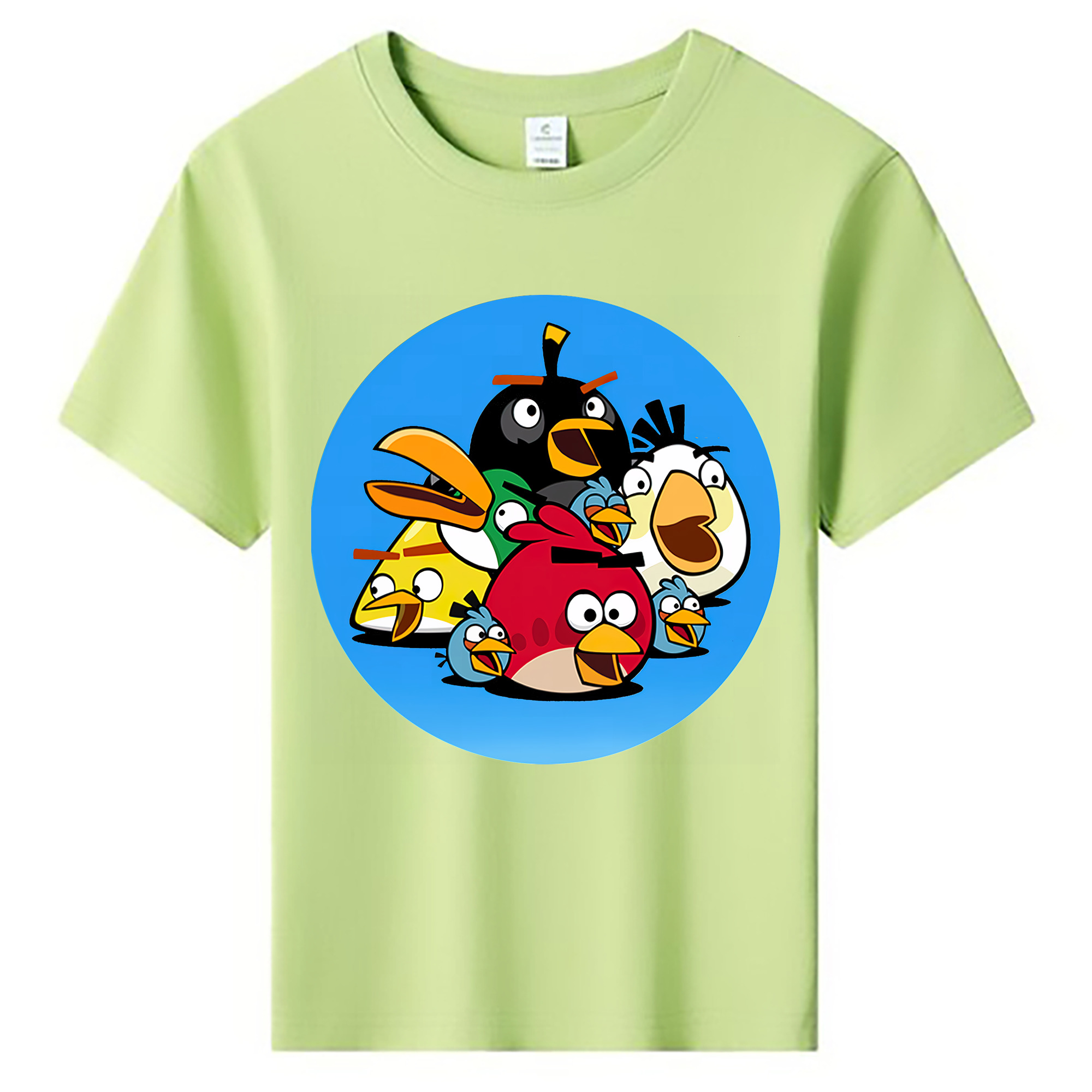 （画像用） Angry Birds アングリーバード 綿100％キッズTシャツ（フロントプリント）